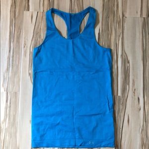 Blue stripes Under Armour tank